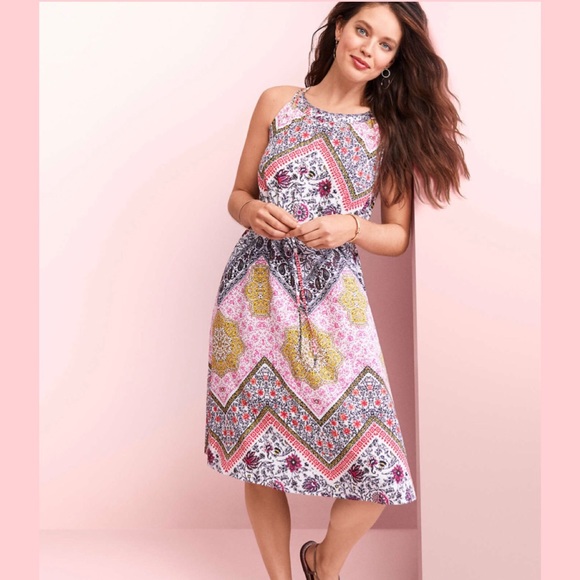 LOFT Dresses & Skirts - NWT LOFT Petite Tapestry Halter Dress